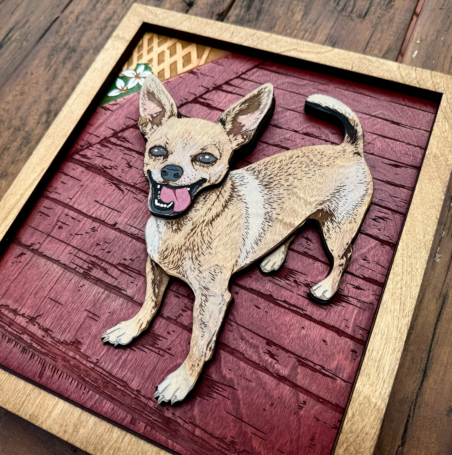 Chihuhua Wood Wall Art