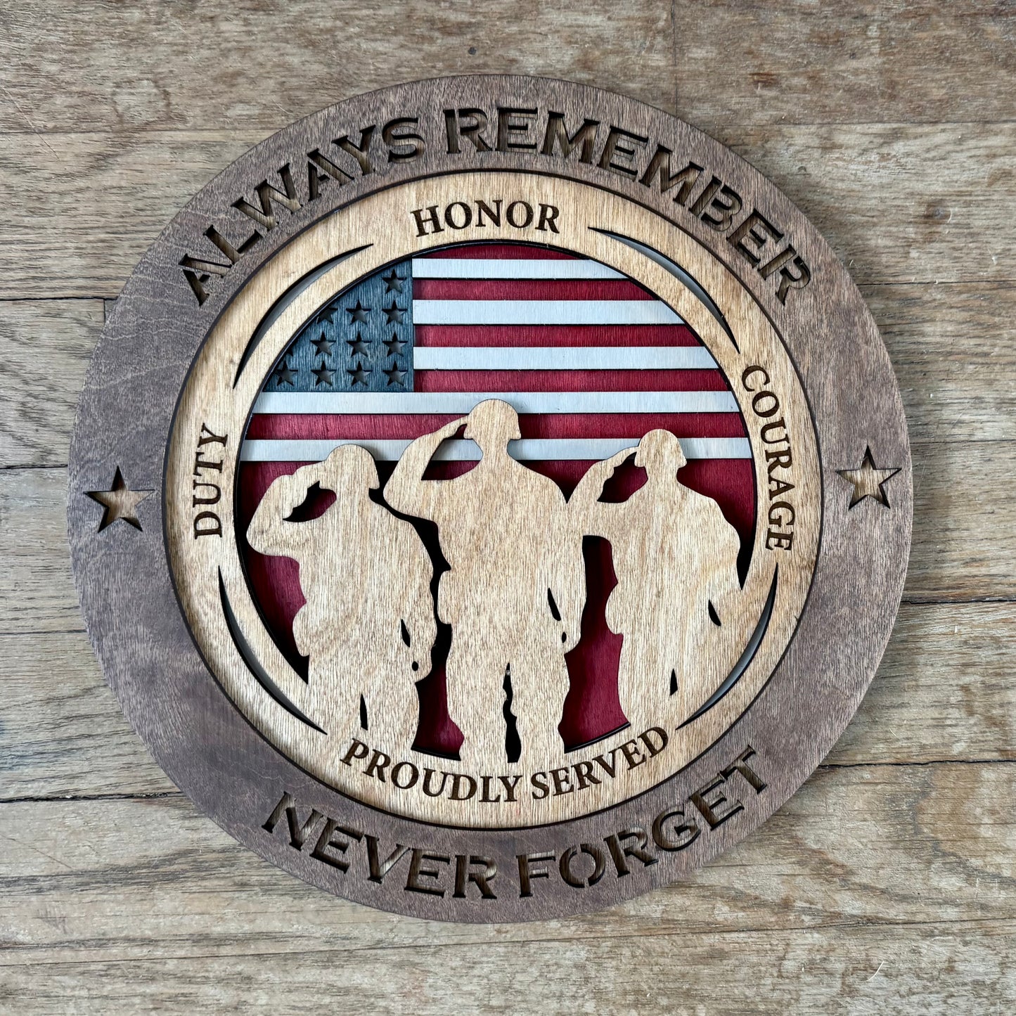Always Remember - Veteran Plaque