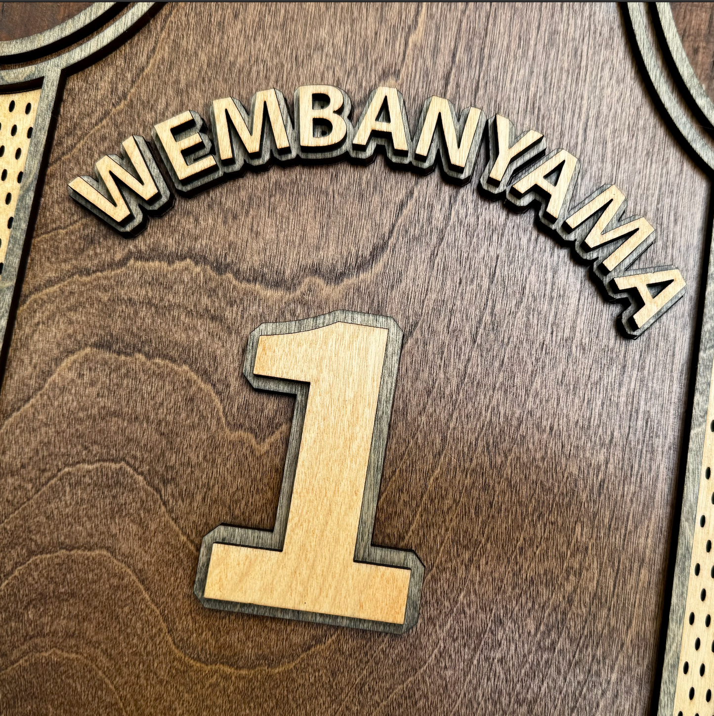 Wemby Wood Art Jersey