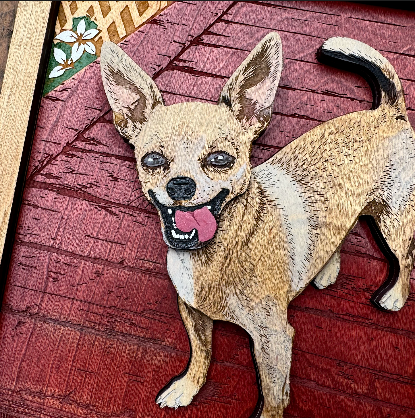 Chihuhua Wood Wall Art