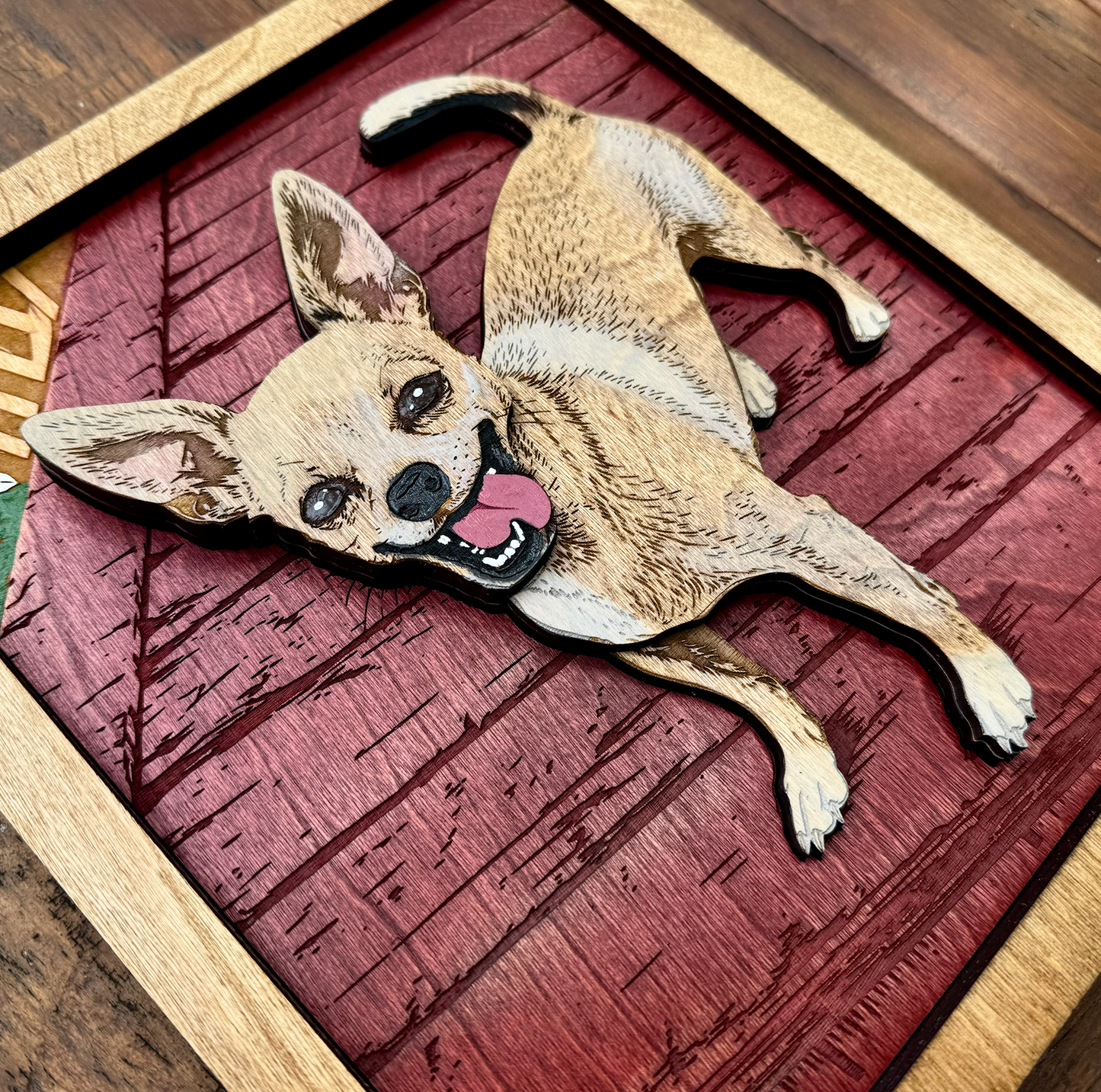 Chihuhua Wood Wall Art