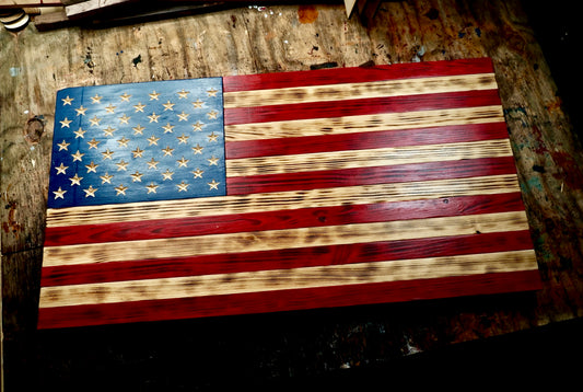 USA Wood Flag