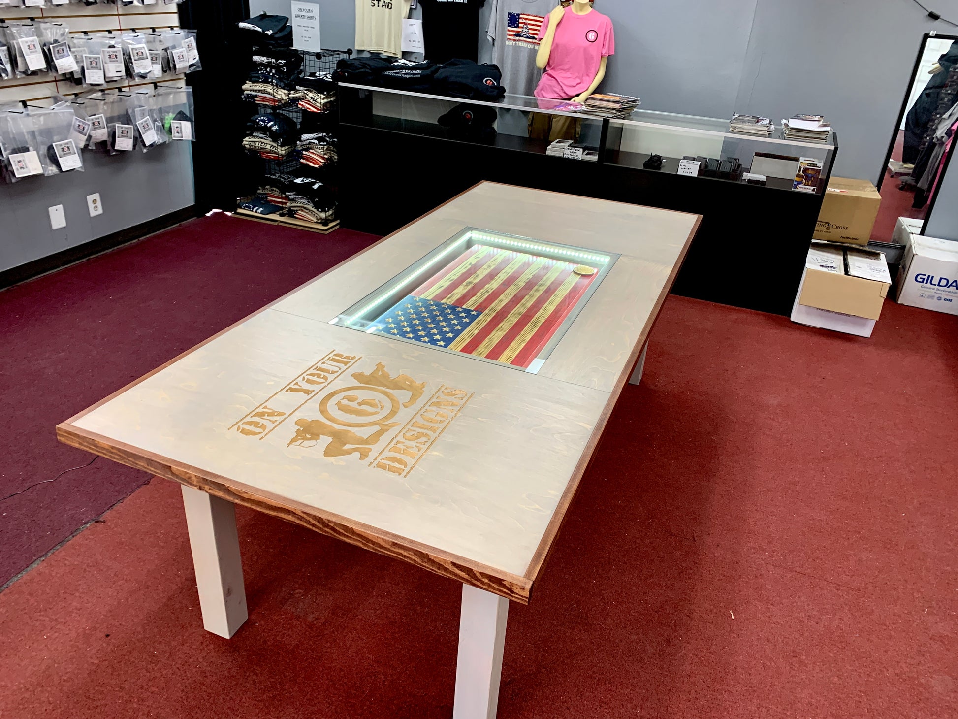 Custom Retail Store Table for - On Your 6 Designs – Dusty Saw Designs